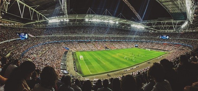 サッカースタジアムのイメージ画像。